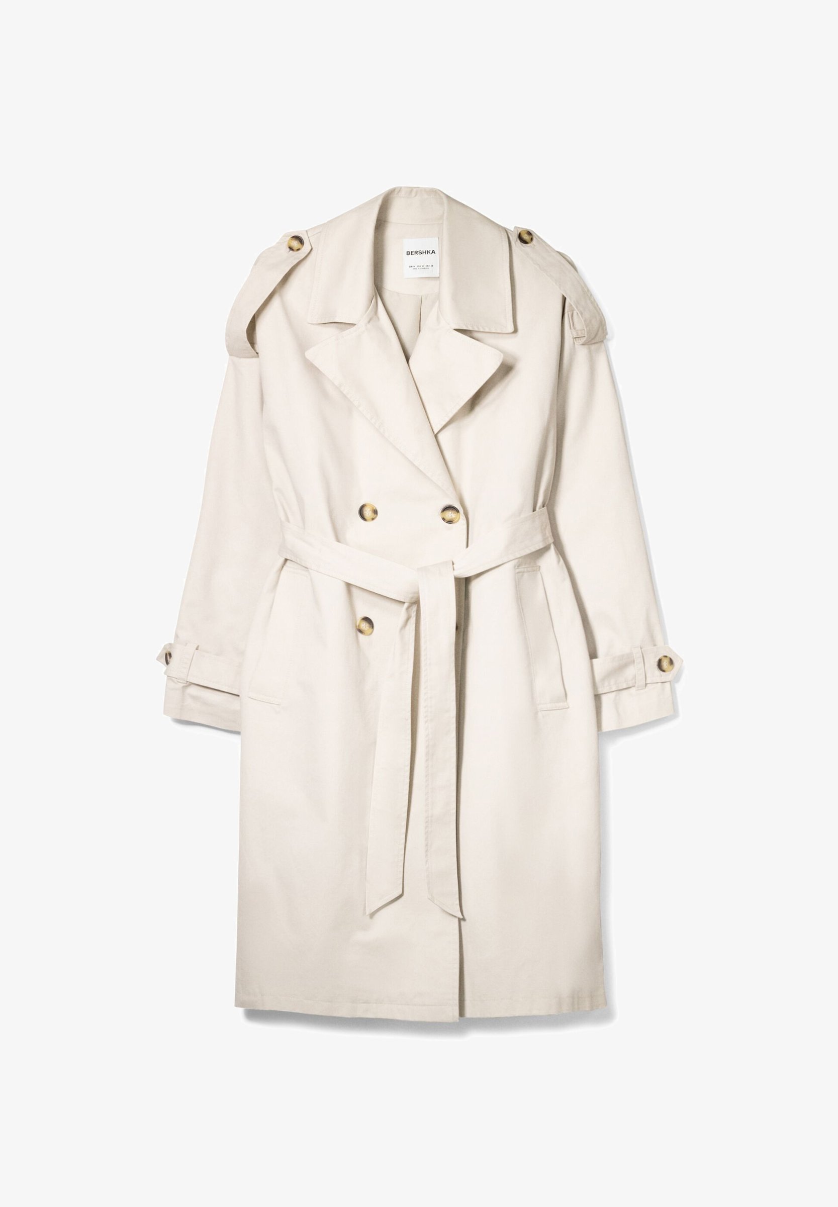 Bershka Trenchcoat - stone
