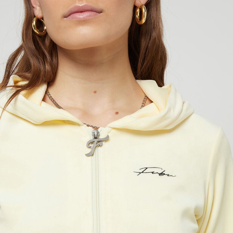 Sudadera con capucha y cremallera Signature Velours