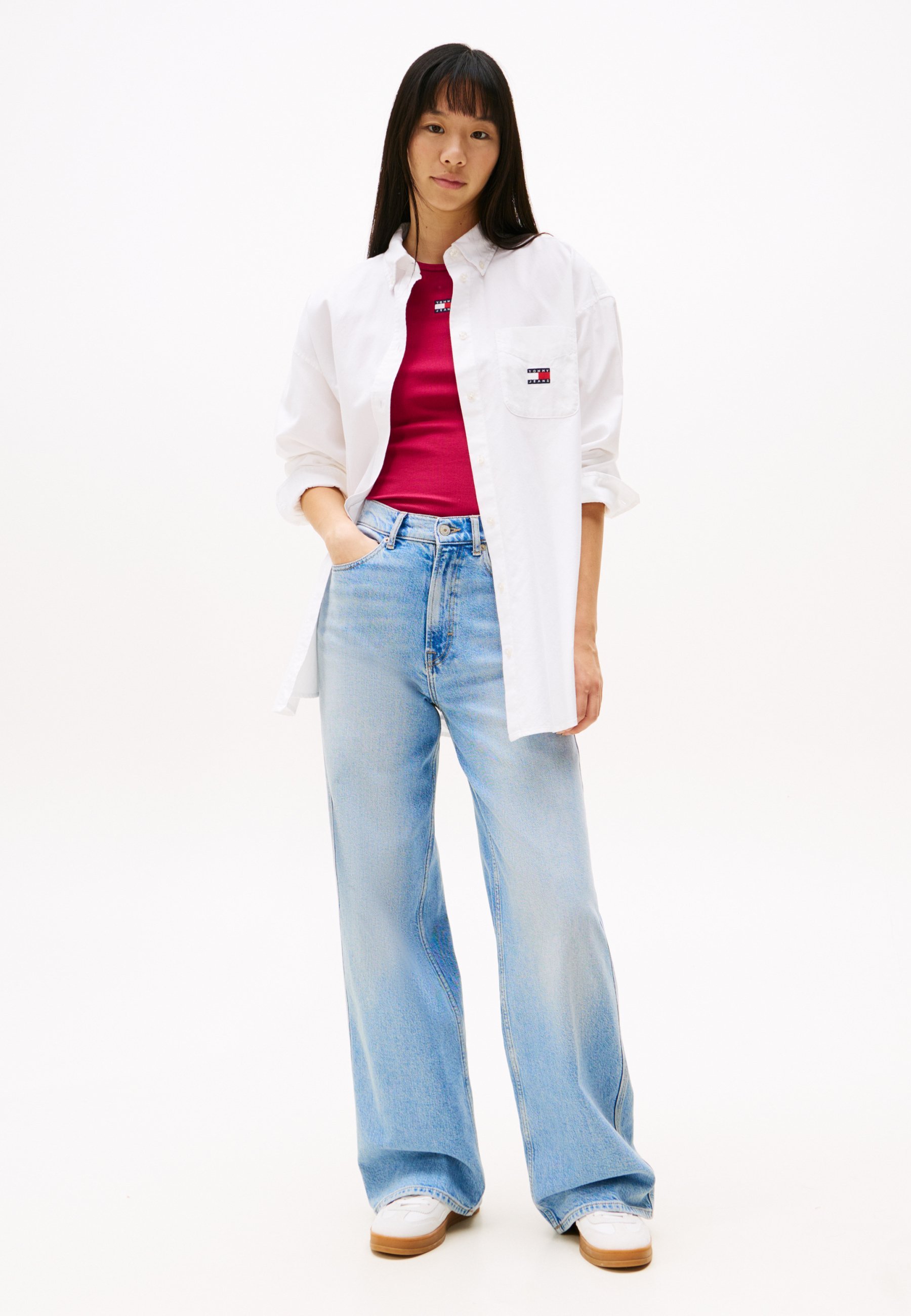 Τζιν Tommy Jeans relaxed fit - ανοιχτόχρωμο τζιν