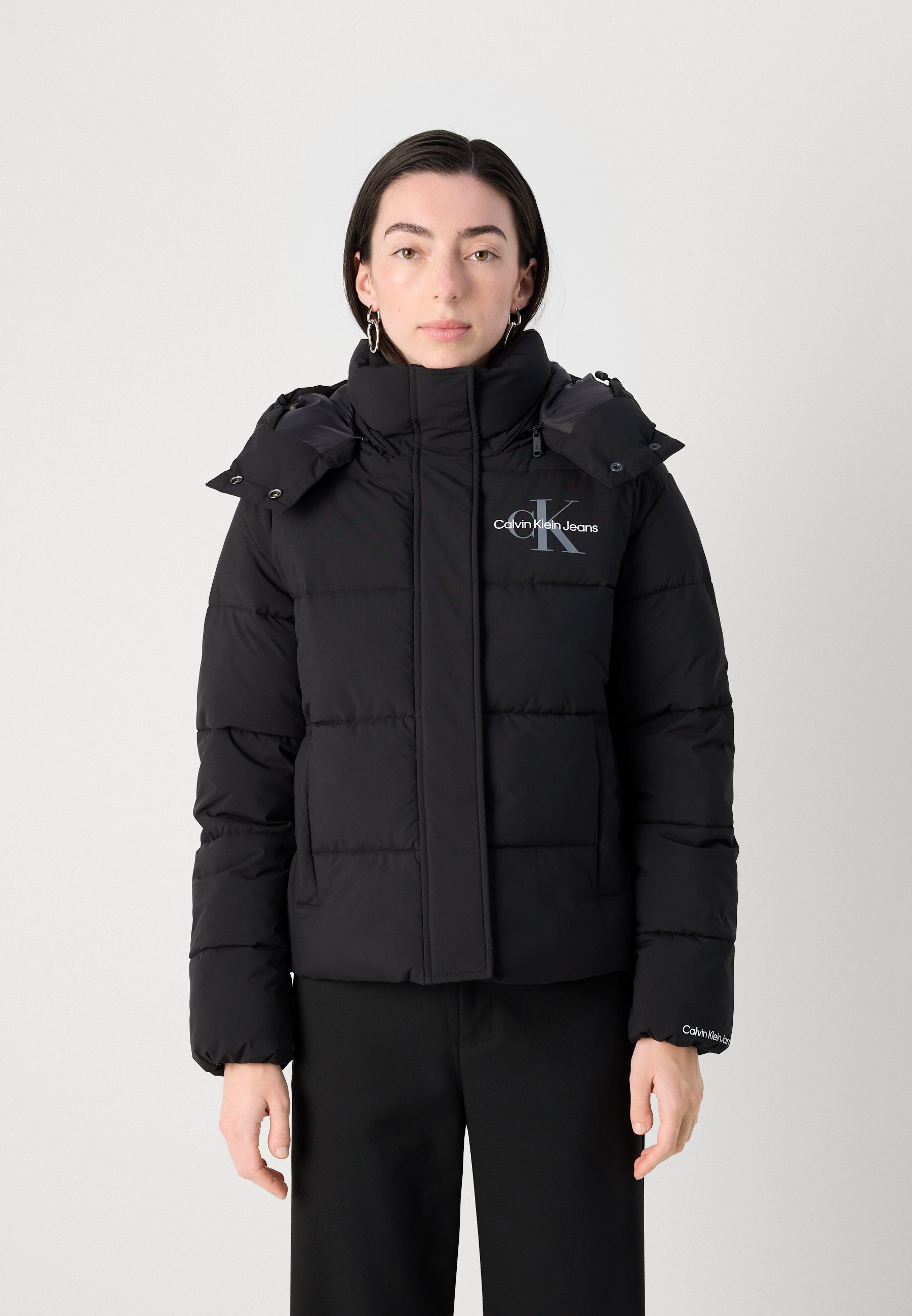 Doudoune Calvin Klein Jeans MONOLOGO - Veste d'hiver - noire