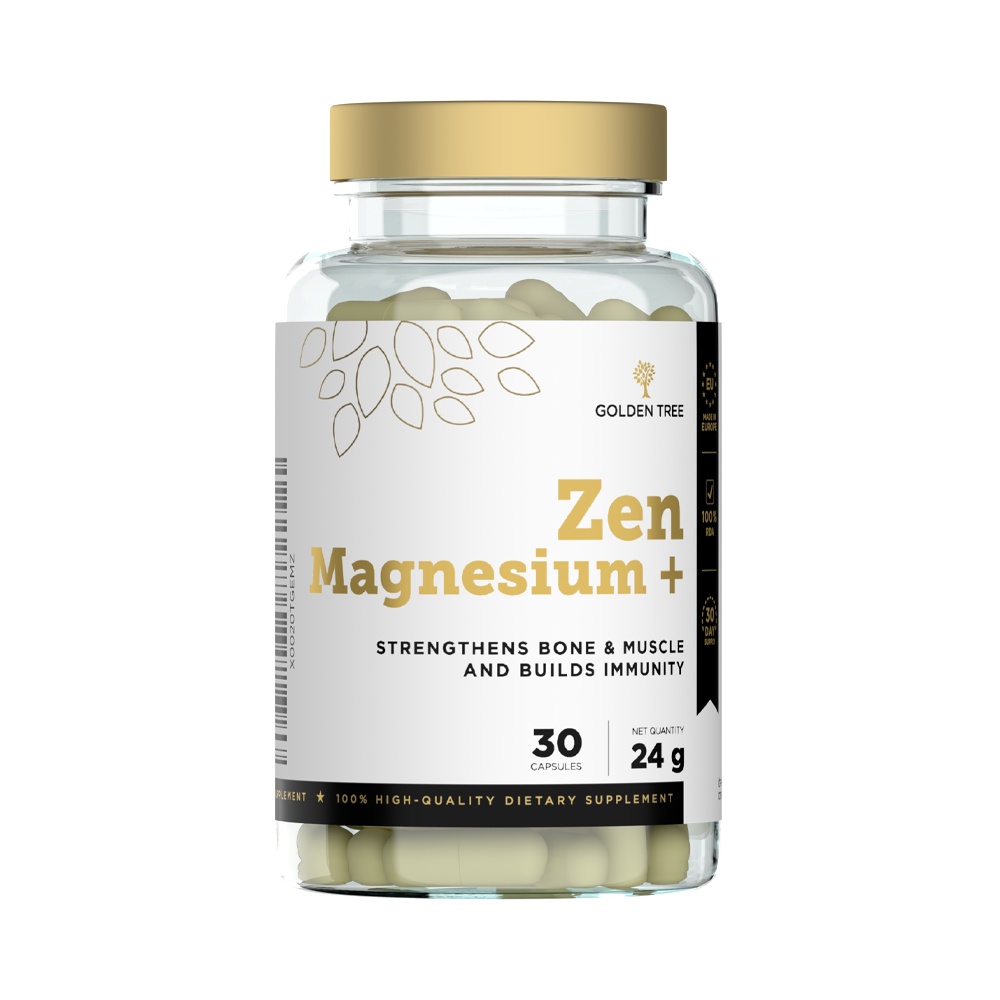 Golden Tree Minerals Zen Magnezij + - 30 kapsula