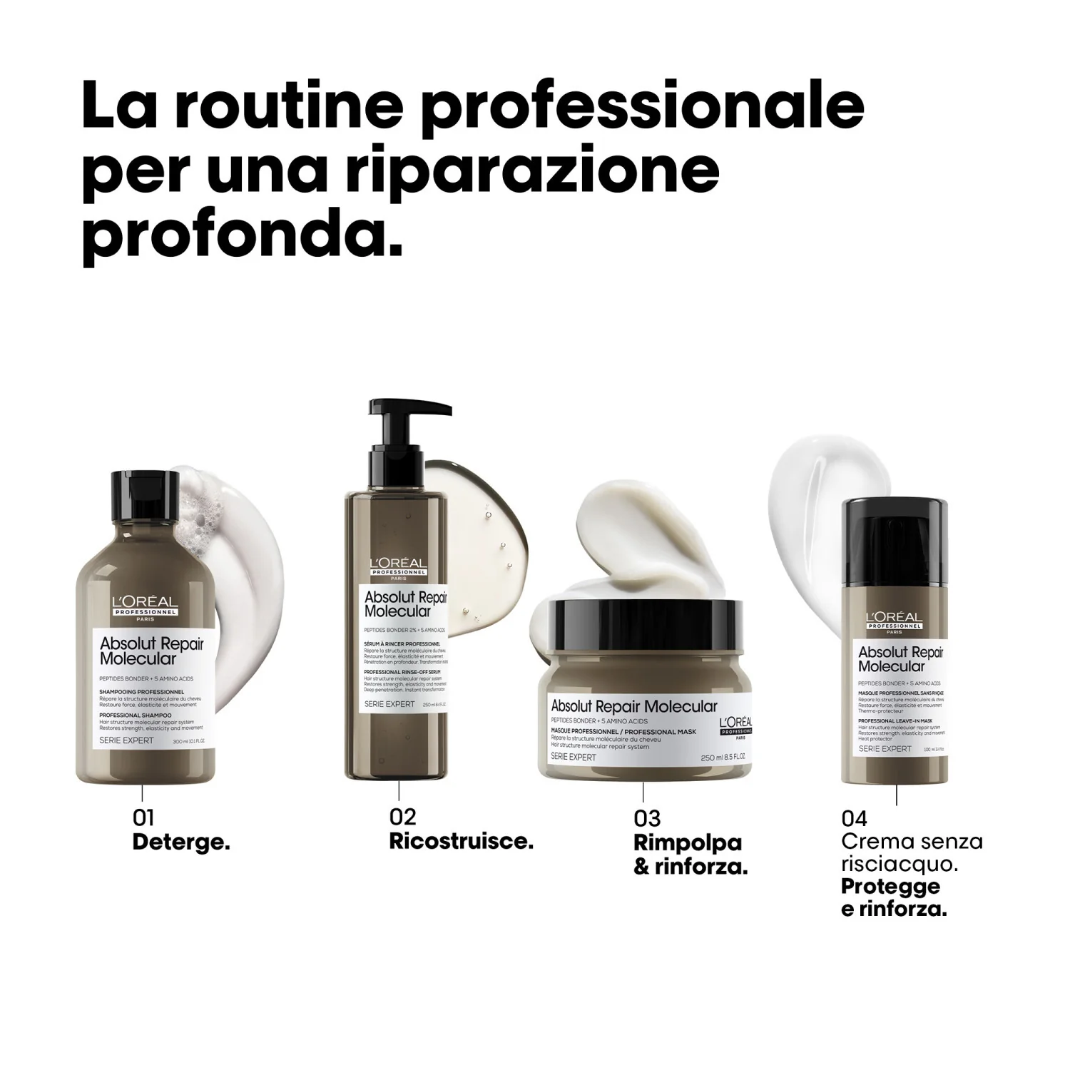 SERIE EXPERT New Absolut Repair Molecular Rinse-Off Serum - Balsamo Riparatore Capelli