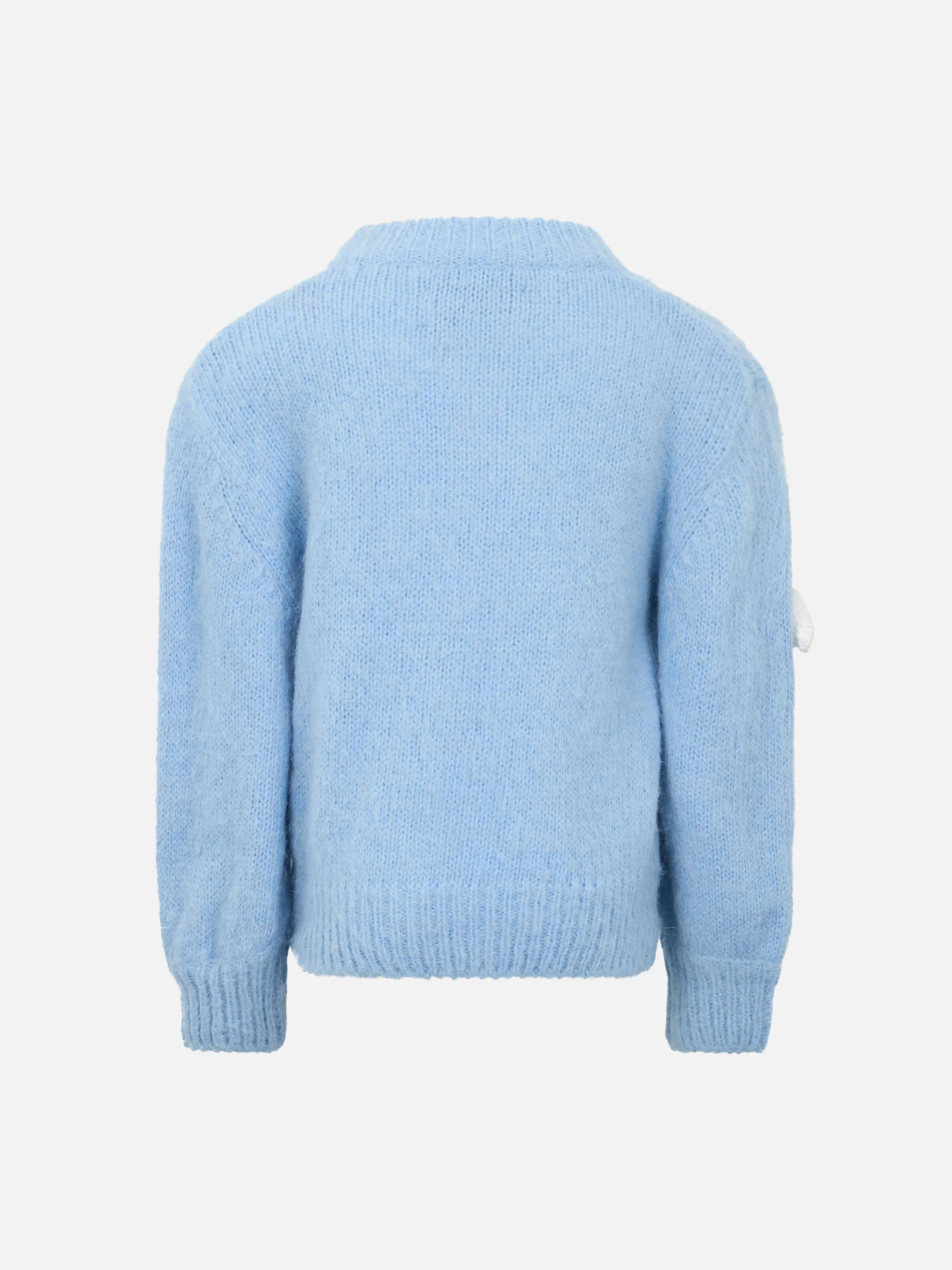 Maglione morbido a forma squadrata da bambina Danya Jr con toppe 3D a