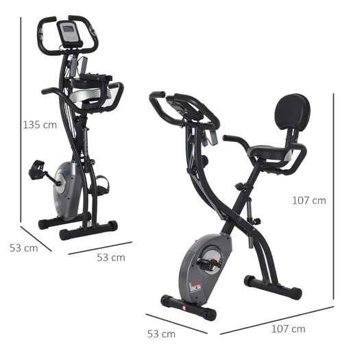 Homcom Klapp-Heimtrainer, 1,5 kg Trägheitsgewicht