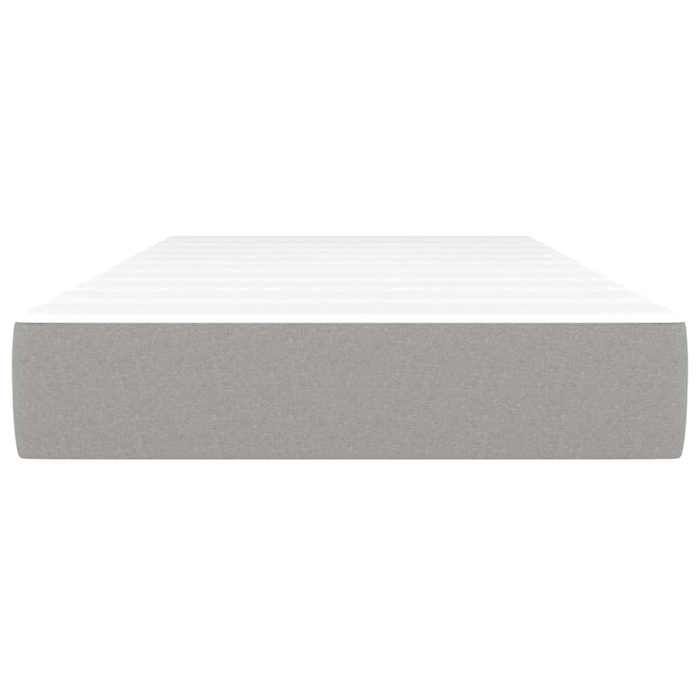 Pocketveringmatras voor kinderen - vidaXL - 80x160 cm - Grijs - Polyesterstof - Pocketveren