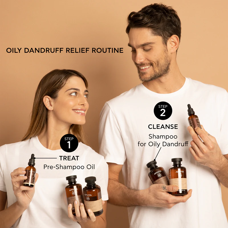 Apivita Dandruff Oily Dandruff Shampoo šampón proti lupinám pre mastné vlasy
