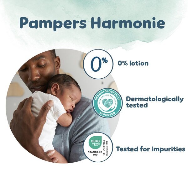 Pampers Harmonie pelene veličine 2, veličina 2 (4-8 kg), 104 komada