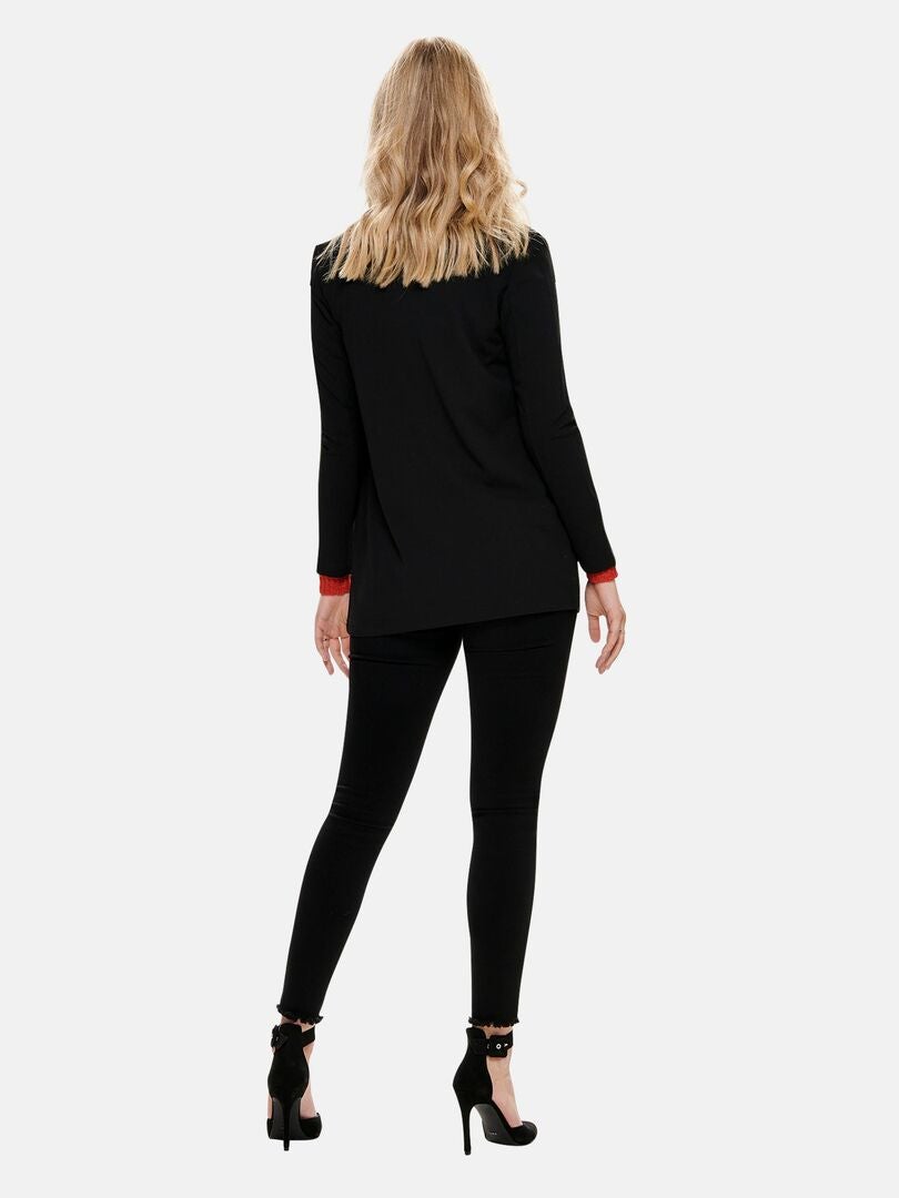 Chaqueta tipo blazer suave - negra