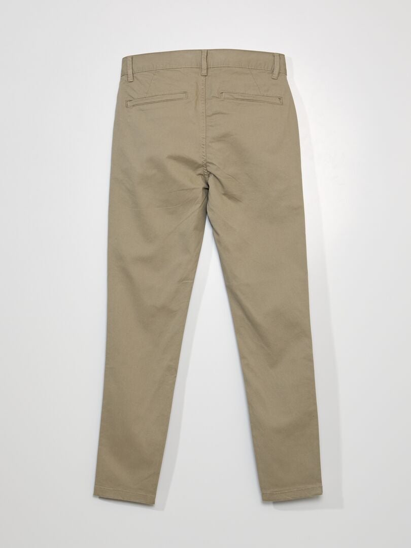 Calça chino skinny tamanho L30 - bege