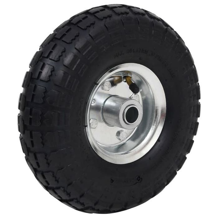 Rueda para carretilla - vidaXL - 2 unidades - Caucho - 260 x 83 mm - Resistente a pinchazos