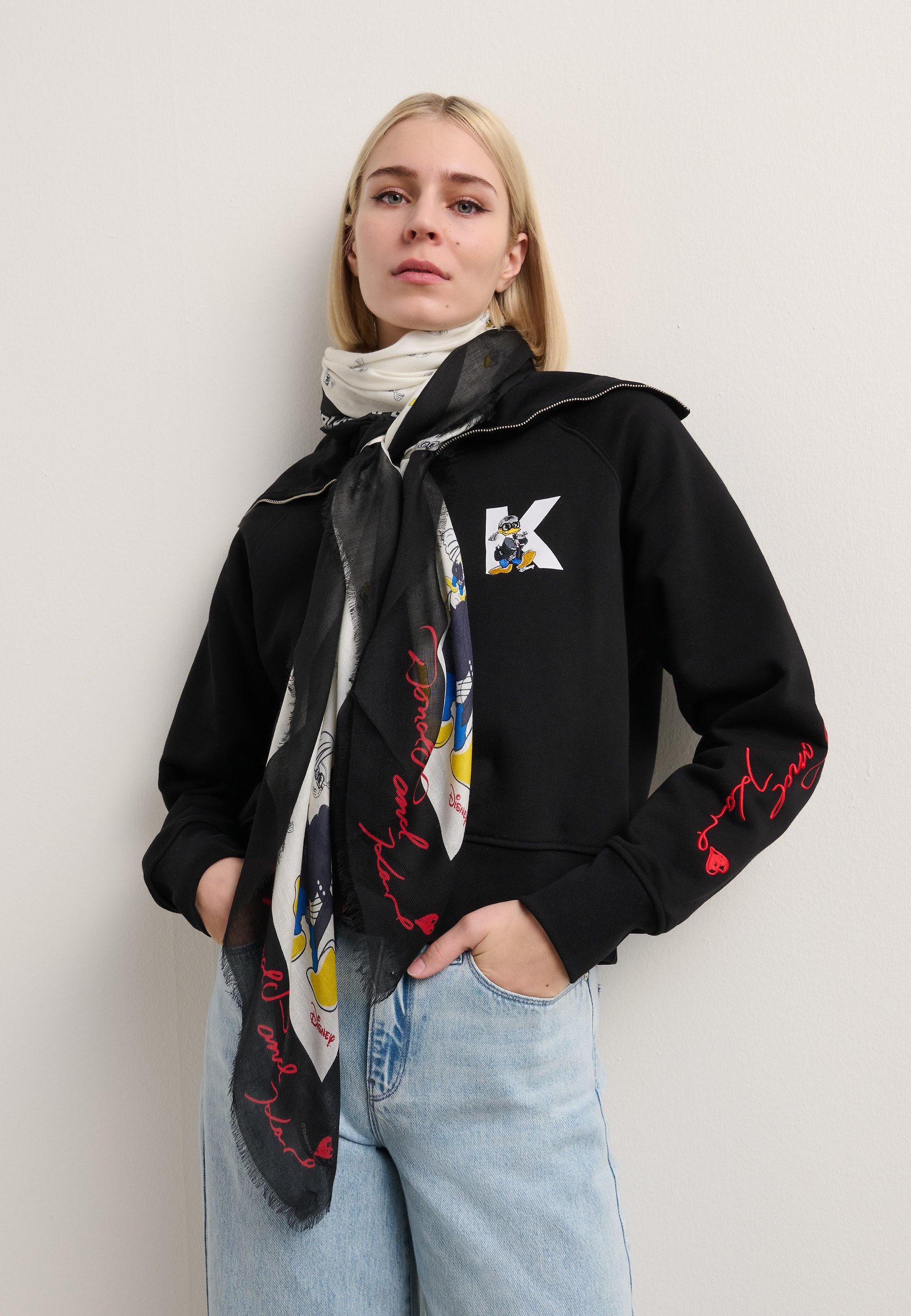 KARL LAGERFELD DISNEY SCARF - Foulard - white