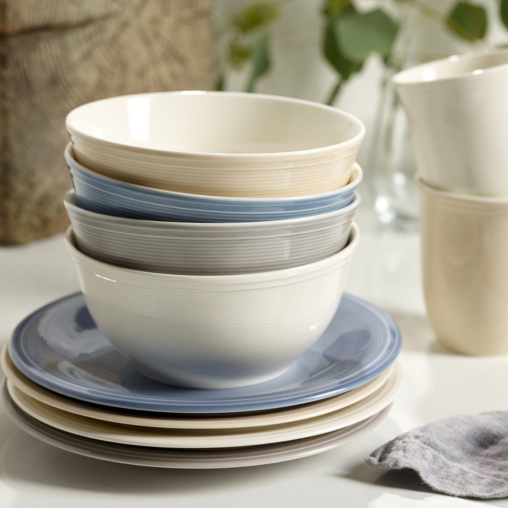 Villeroy & Boch set posuđa za večeru, set za doručak, 12 dijelova, boja pijeska - 1 komad
