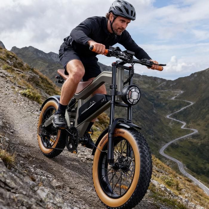 Vélo électrique - DYU - M20 - Moteur 1000W - Batterie 48V  - 18.2Ah - Pneus 20x4,0