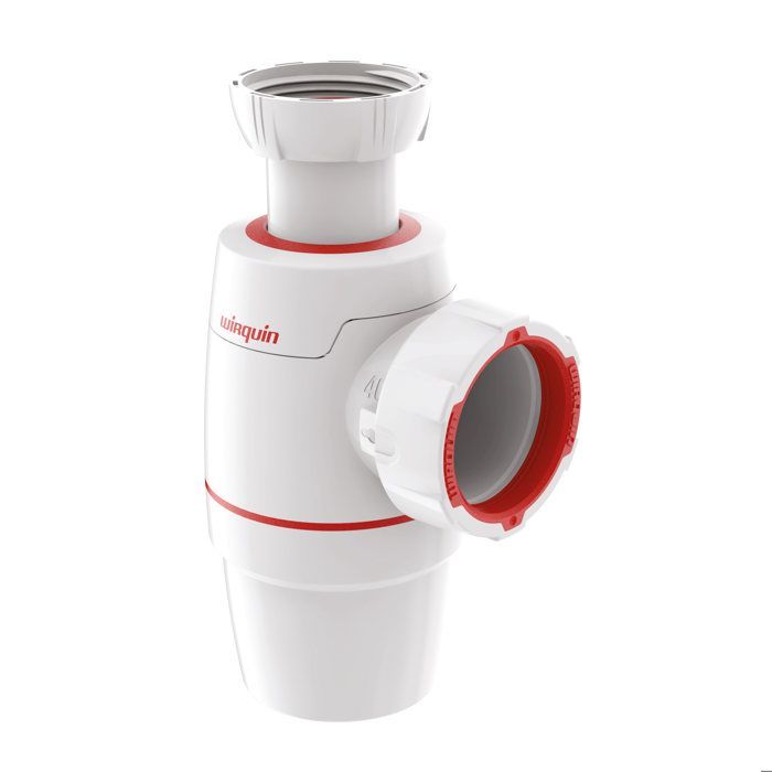 WIRQUIN NEO gootsteensifon Ø40mm - Geïntegreerde anti-vacuümfunctie en lekvrije werking