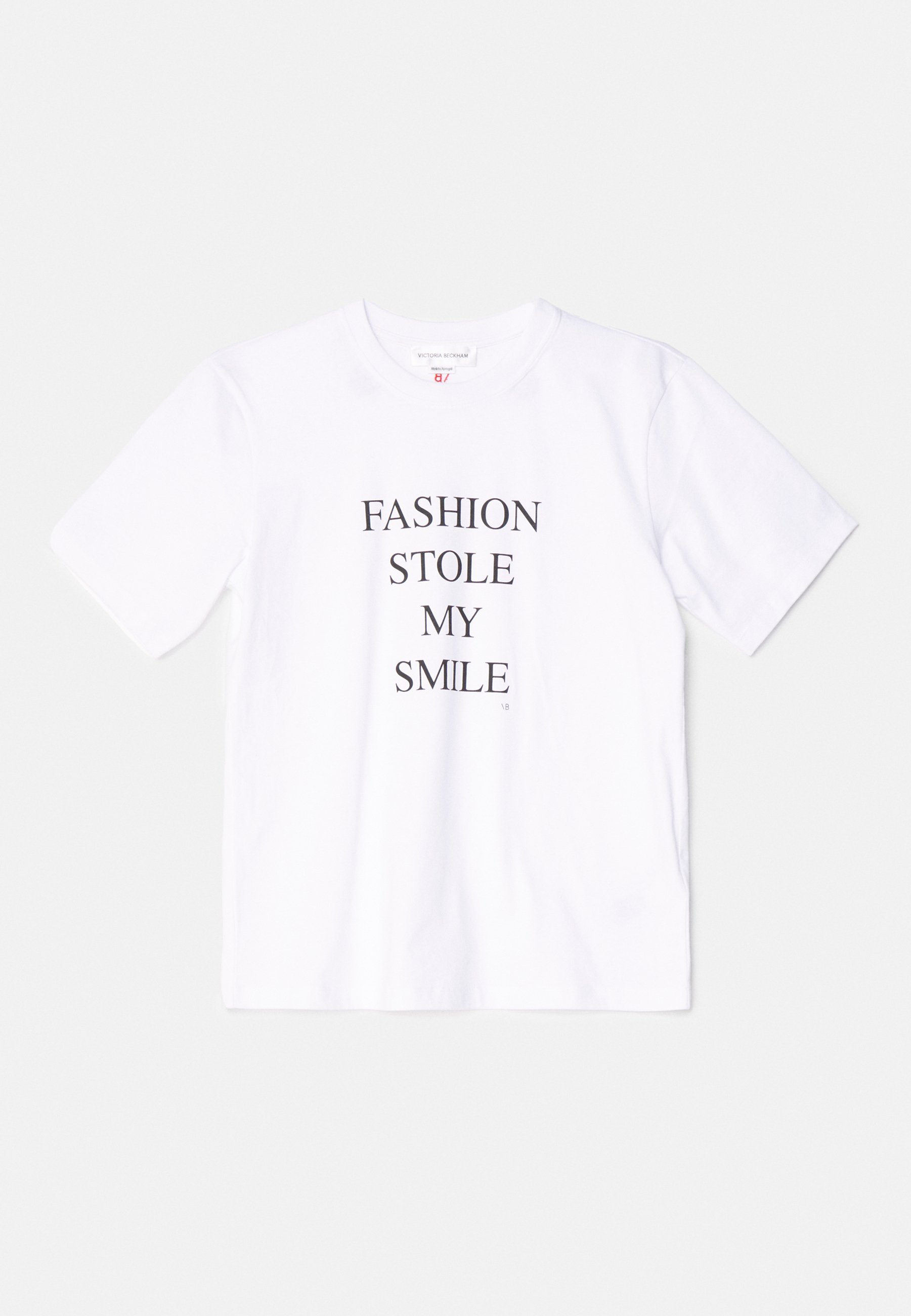 Victoria Beckham SLOGAN T-shirt - T-shirt met print - wit