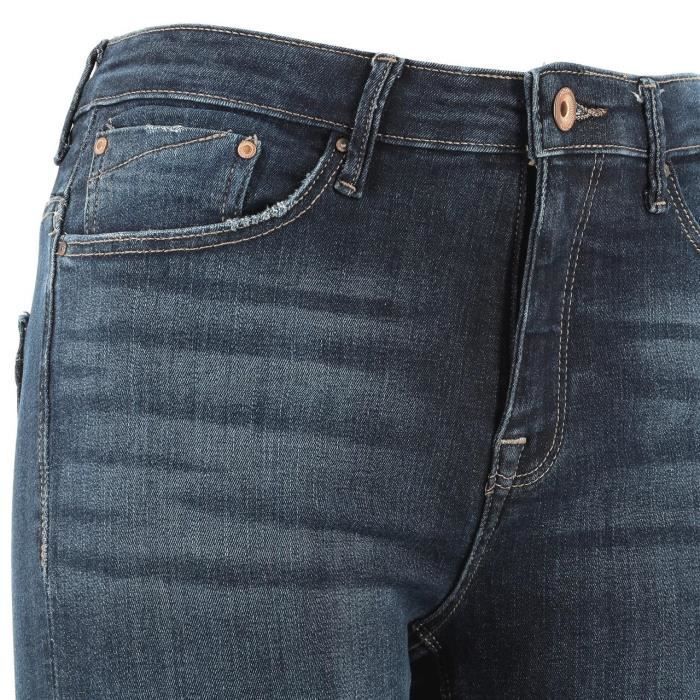 ONLY skinny jeans met hoge taille voor dames, marineblauw - 98% katoen, 2% elastaan