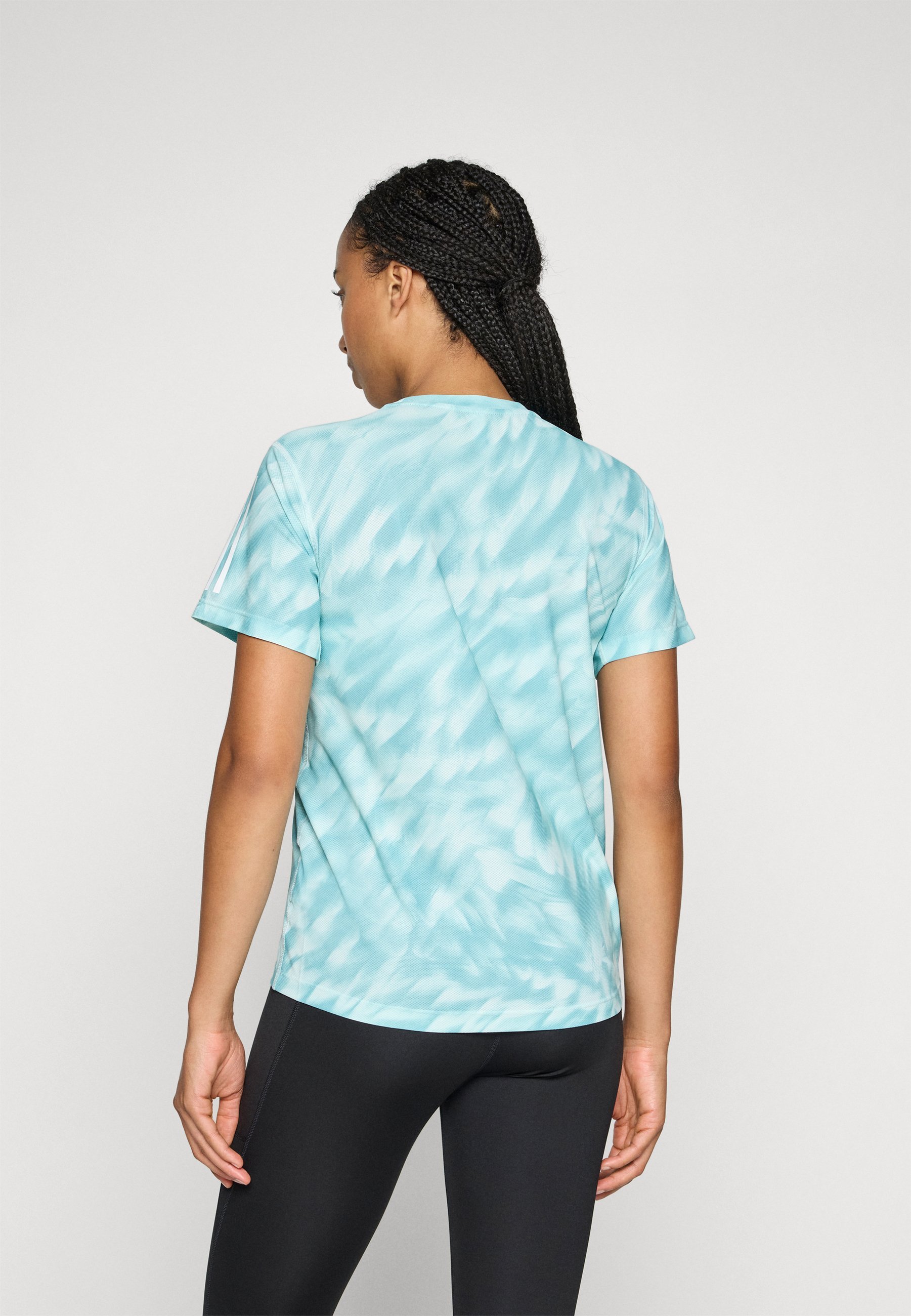 adidas Performance TEE - Tričko s potiskem - black/grey