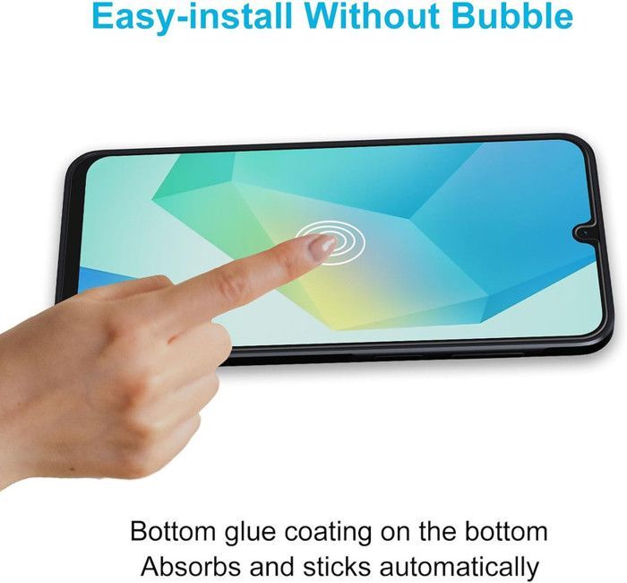 Pack of 2 Clear Tempered Glass Screen Protectors for SAMSUNG GALAXY A16 4G/5G - Scratch Resistant - Ultra Durable 9H Hardness