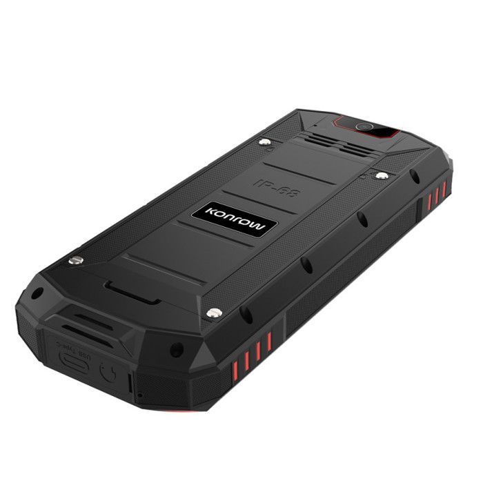 Téléphone Antichoc - KONROW - Stone Next - 2.4'' - IP68 - 4G - Double Sim - Noir