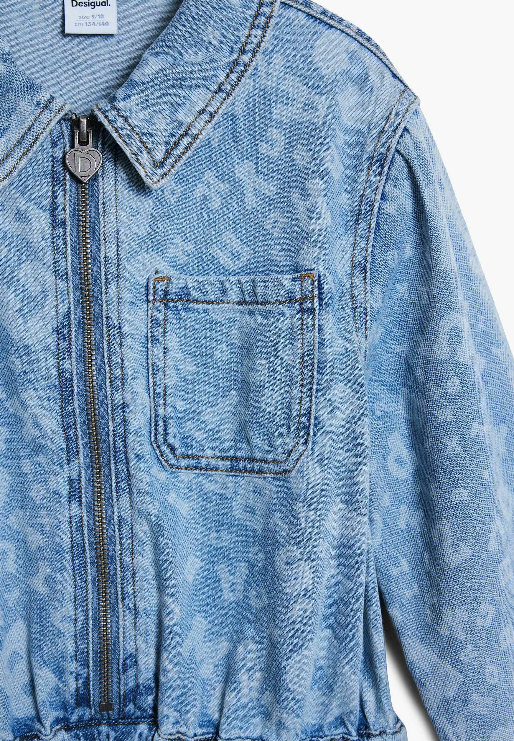 Desigual MINI MET PRINT - Denim jurk - blauw