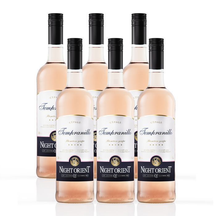 Night Orient Rosé Tempranillo sans alcool 75 cl - Carton de 6 bouteilles