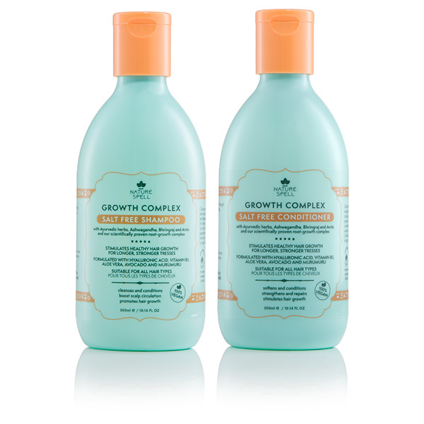 Șampon și balsam Nature Spell Growth Complex fără sare