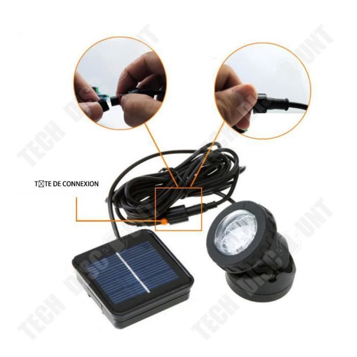 TD® 6-LED Waterdichte Laagspanning Solar Projector Landschaps- en Onderwaterverlichting Aquarium- en Zwembadverlichting