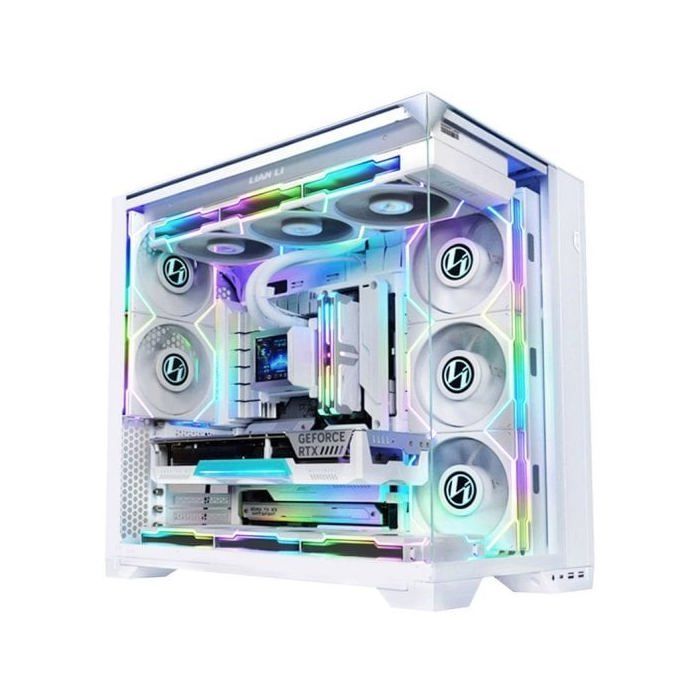 Boîtier - Lian Li - O11 Vision compact - Blanc - Compact - Design élégant