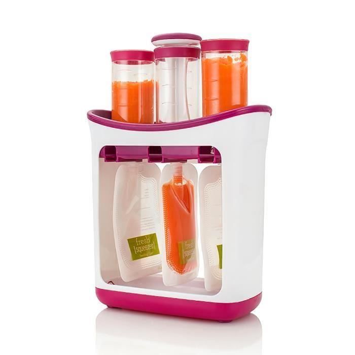 Presse à purées - Squeeze Station - Blanc-Parme - Pour bébé - 500 ml