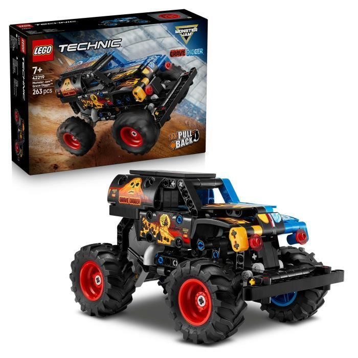 LEGO Technic 42219 Monster Jam Grave Digger - Feu et Glace - Jeu de Construction dès 7 ans