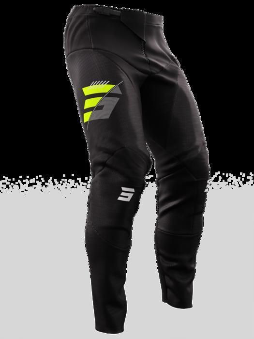Pantalon moto cross SHOT RACE GEAR Speck Black Neon Yellow