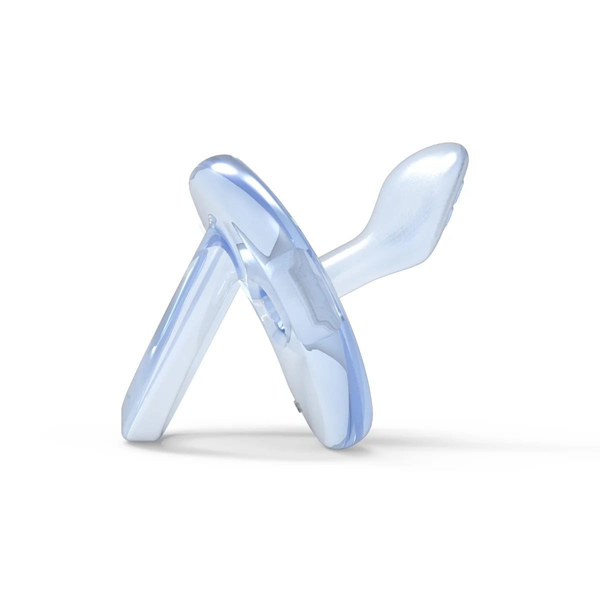 NUVITA Nuvita Orthosoft Light 2 chupetes de silicona con tetina ortodóncica, azul, 0+ meses