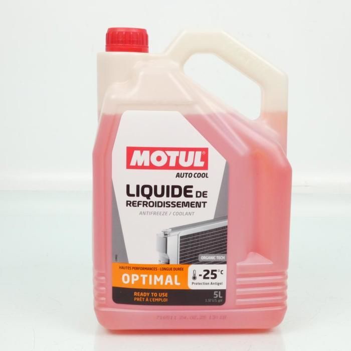 Motul Auto Cool Optimal -25°C Organic Tech Coolant 5L New