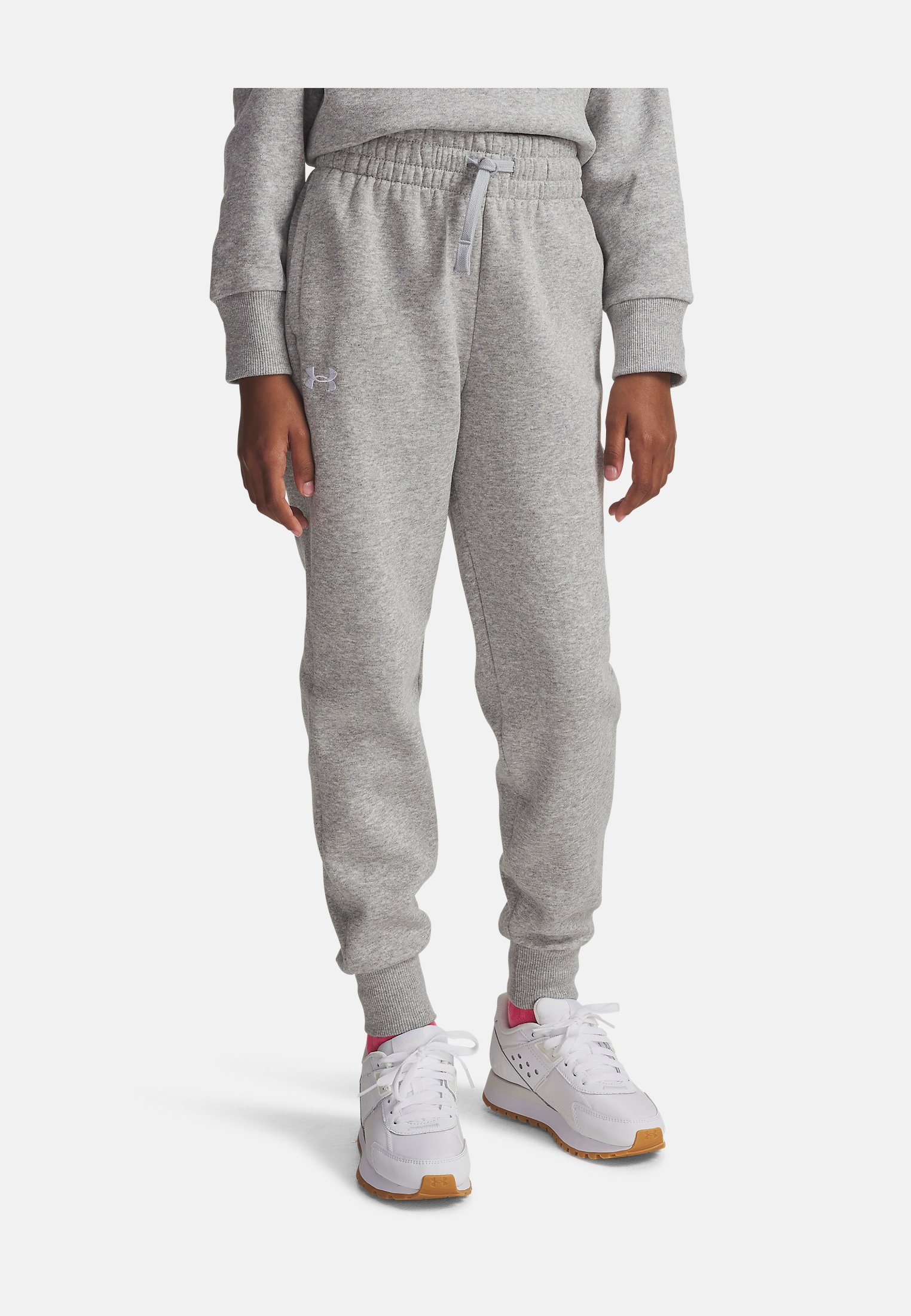 Under Armour RIVAL FLEECE - Spodnie dresowe - mod grey light heather
