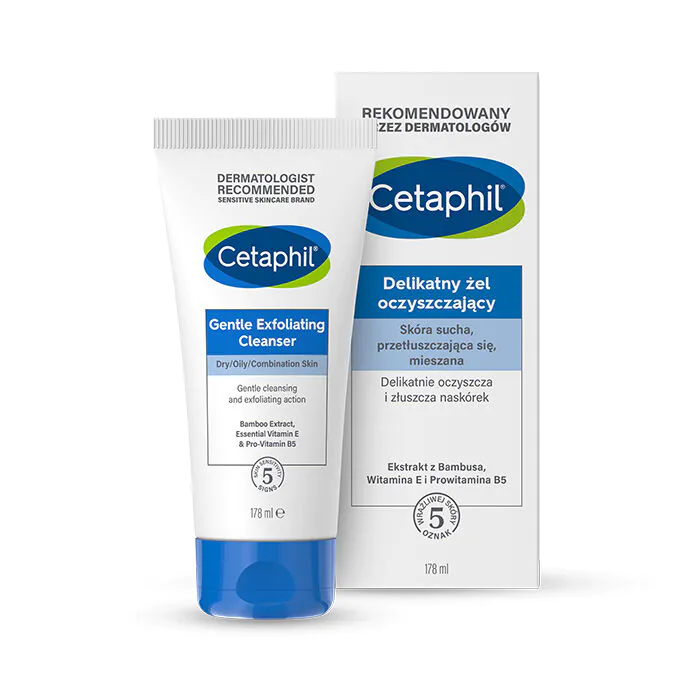 Cetaphil Delikatny Żel oczyszczający do twarzy z peelingiem