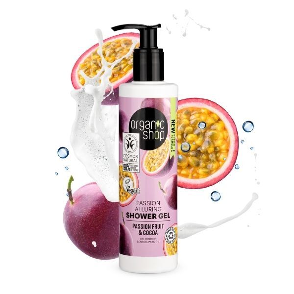 Sprchový gel Organic Shop Passion s mučenkou a kakaem 280 ml