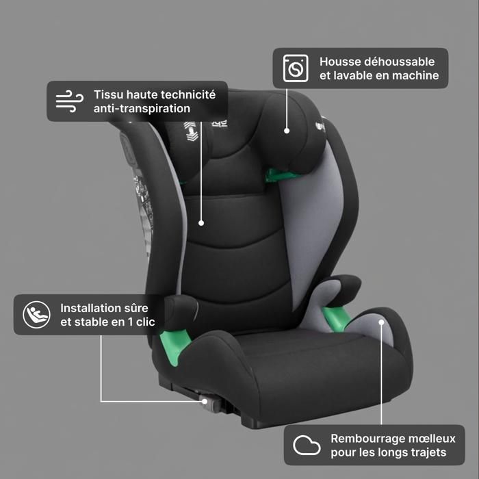 SEGGIOLINO AUTO SPARCO 100-150 CM ECE R129/03 ISOFIX z