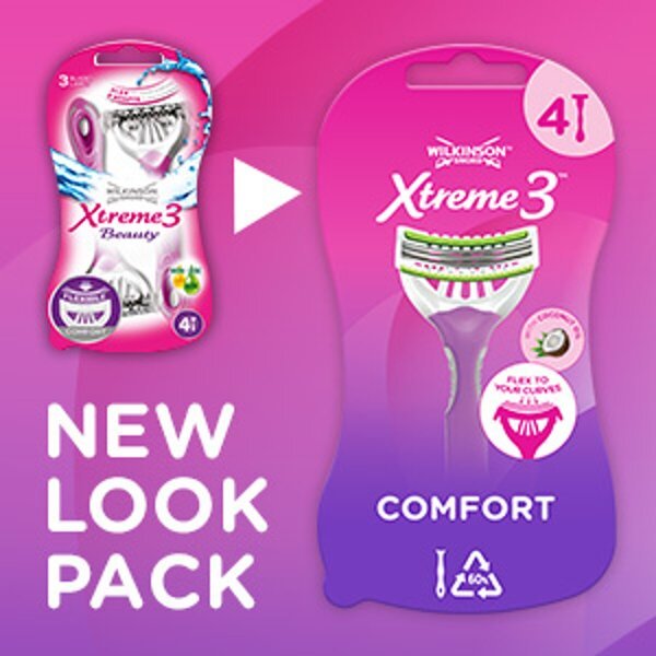 Wilkinson Sword Xtreme3 Beauty britvice za enkratno uporabo<br>6 kosov