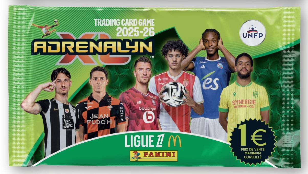 Box of 50 packs - PANINI - TCG ADRENALYN LIGUE 1 McDonald's 2025/26 - 300 cards