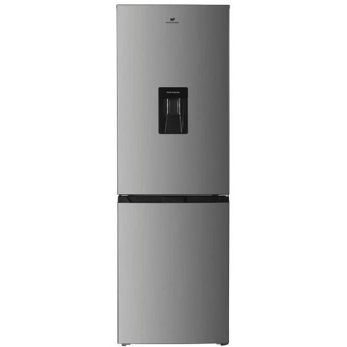 Réfrigérateur congélateur bas  251L - CONTINENTAL EDISON - Total No Frost - Inox - Classe D - L 54 cm x H 180 cm