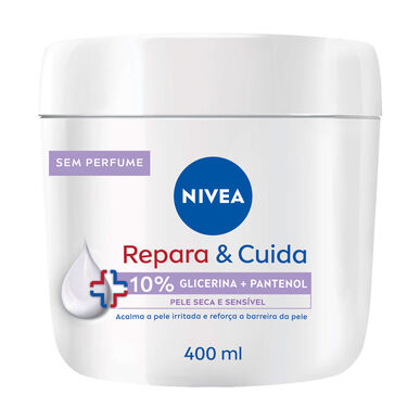 Nivea Repair & Care Torr & Känslig Hud Lugnande Kräm för Känslig och Irriterad Hud 400 ml