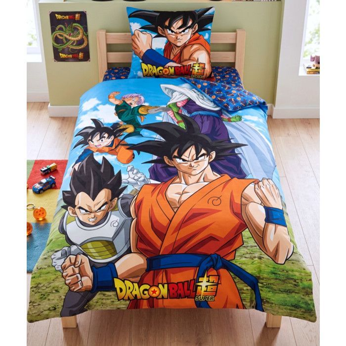 Juego de ropa de cama - DRAGON BALL - Funda nórdica 140x200 cm - Funda de almohada 65x65 cm - Algodón - Oeko-Tex
