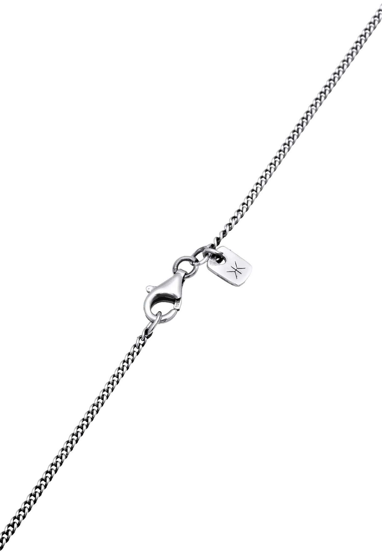 KUZZOI Hommes Pendentif Rectangle Organique en Argent Sterling 925
