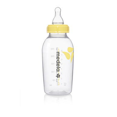 Medela-tuttipullo keskivirtauksella ja tuttipullolla 250 ml 250 ml