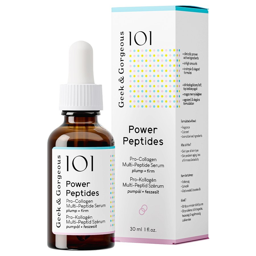 Geek & Gorgeous Serum proti staranju Serum Power Peptides - 30 ml