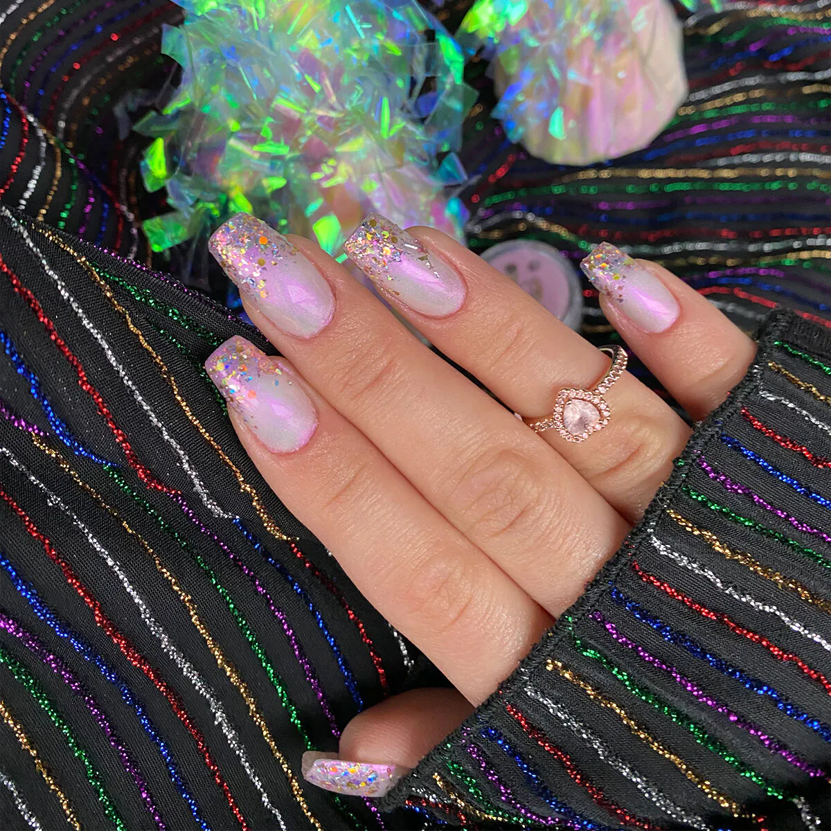 Hi Hybrid Pyłek do paznokci 510 Glam Violet Dust 0,8g