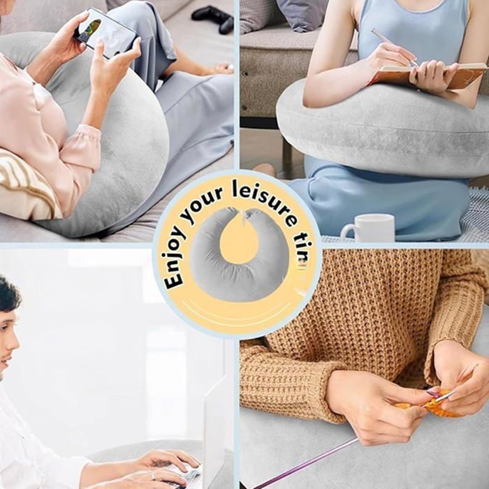 Coussin Ergonomique pour Tricoter | Coussin De Lecture en Forme De U, pour Lit Et Canapé pour Lire, Améliore La Postures
