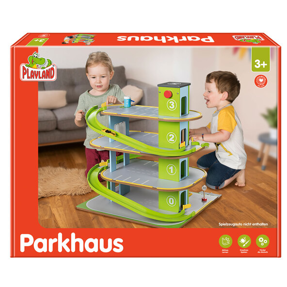 Wooden parking garage