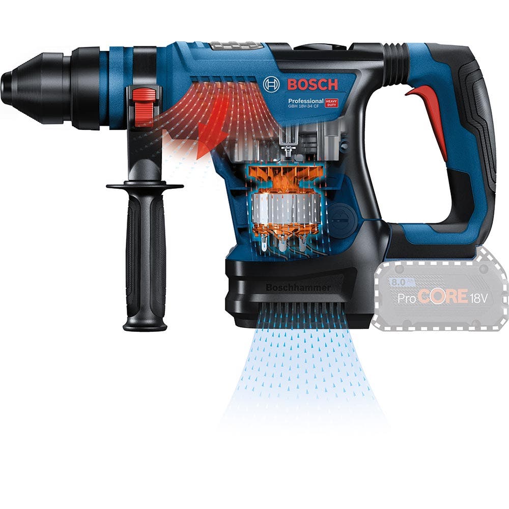 BOSCH 18V BITURBO Brushless 4kg SDS Plus Młotowiertarka Skin 0611914041