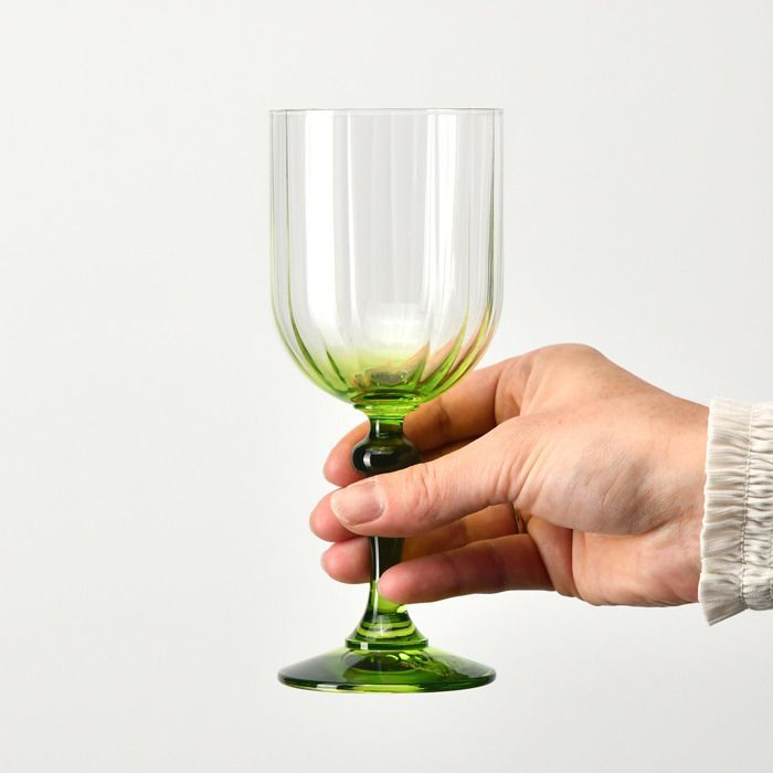 Taças de vinho KROSNO Bubble Light Green, conjunto de 2, 300 ml